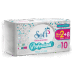 Soft Professional Toilet Folded 150 sheets 3 ply (8+2free) packs
