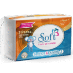 Soft Facial Tissues 200 Sheets – 3 Nylon Packs
