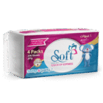 Soft Facial Tissues 200 Sheets – 4 Nylon Packs
