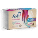 Soft Elite Facial Tissues 220 Sheets – Double – 8 Nylon Packs