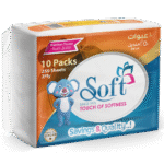 Soft Facial Tissues 250 Sheets – 10 Nylon Packs