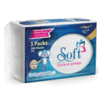 Soft Facial Tissues 300 Sheets – 3 Nylon Packs