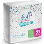 Soft Table Napkins 30×30 cm – 2 Ply – 50 Sheets (Full Embossing)