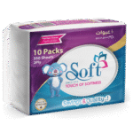 Soft Facial Tissues 350 Sheets – 10 Nylon Packs