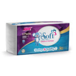 Soft Facial Tissues 350 Sheets – 4 Nylon Packs – 2 Ply
