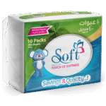 Soft Facial Tissues 400 Sheets – 10 Nylon Packs