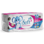 Soft Toilet Rolls 10 Rolls – 2 Ply – 200 Sheets