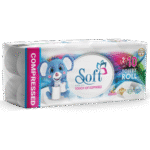 Soft Toilet Rolls 10 Rolls – 2 Ply – 450 Sheets (Compressed)